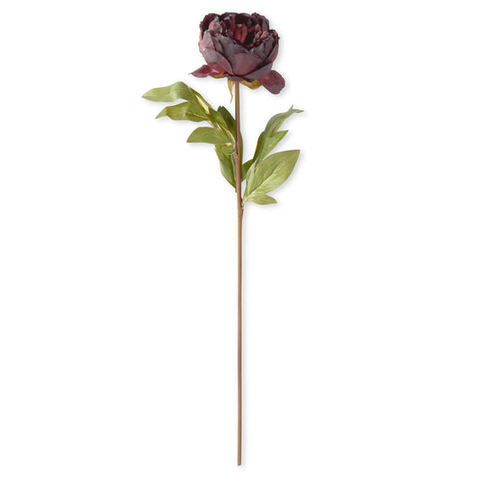 Faux Dried Purple Peony Stem