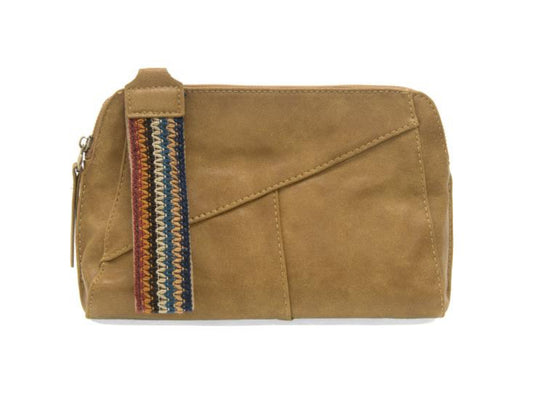 Spicy Mustard Gigi Crossbody with Woven Wristlet Strap