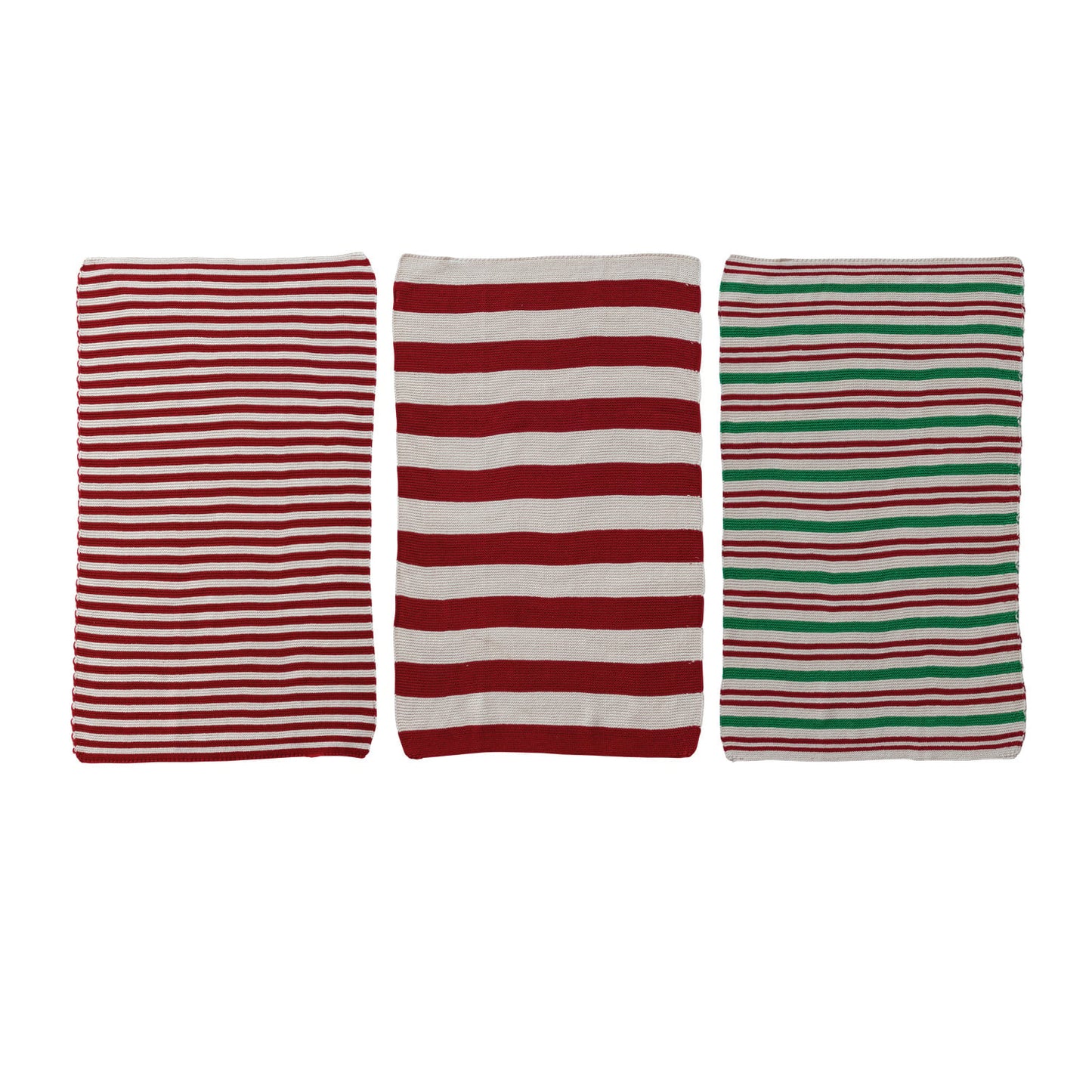 Cotton Knit Striped Tea Towel, 3 Styles Available