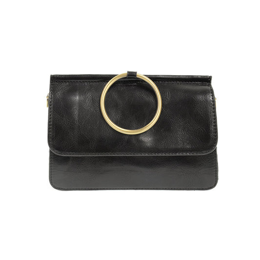 Black Aria Gold Ring Bag