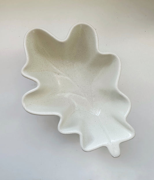 Stoneware Leaf Dish