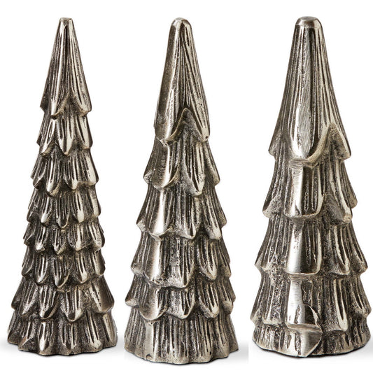 Antiqued Silver Metal Tree