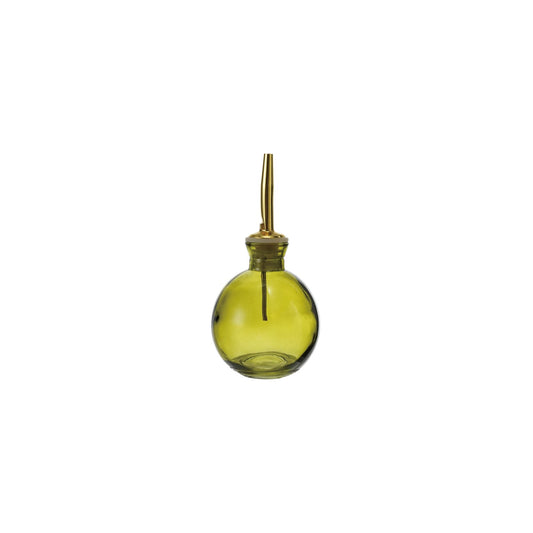Olive Oil Bottle with Gold Metal Stopper