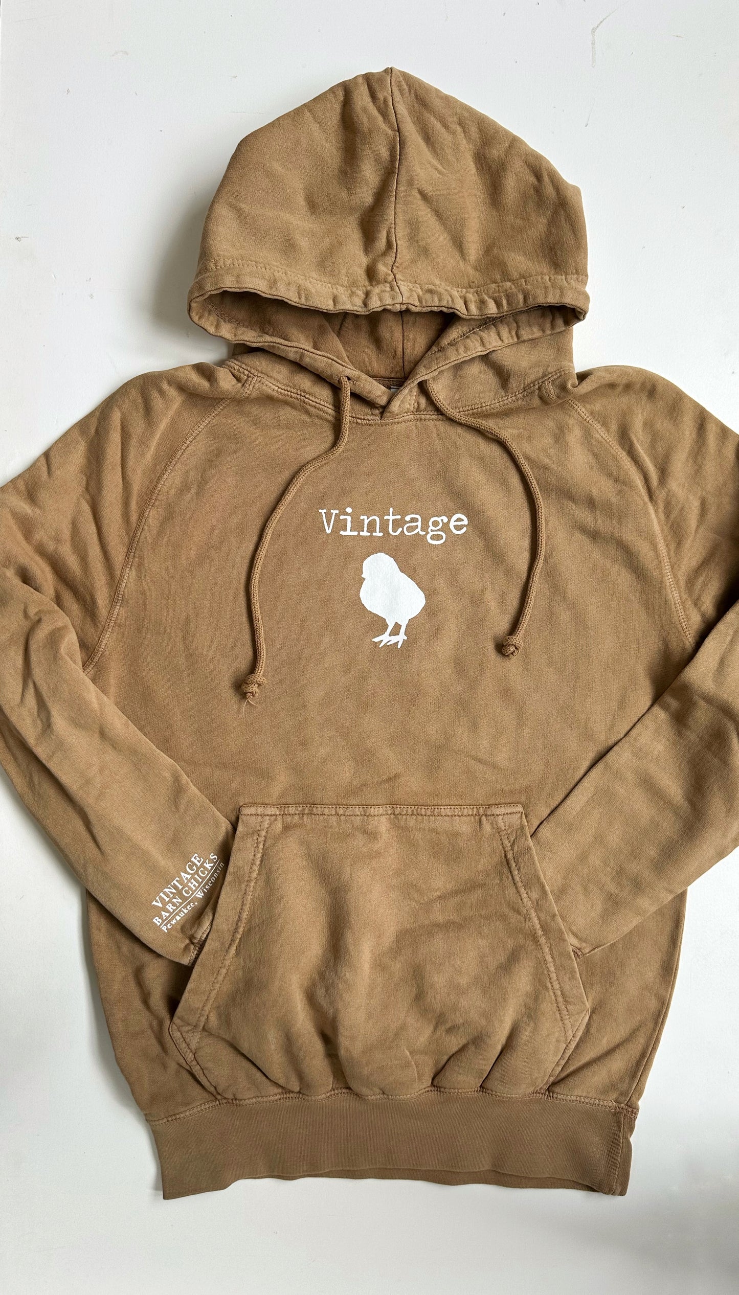 VINTAGE Chick Hoodie- Camel Color