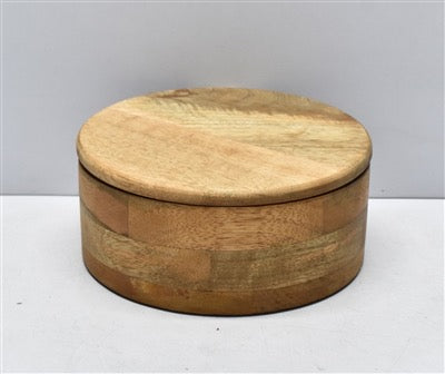 Wooden box with lid