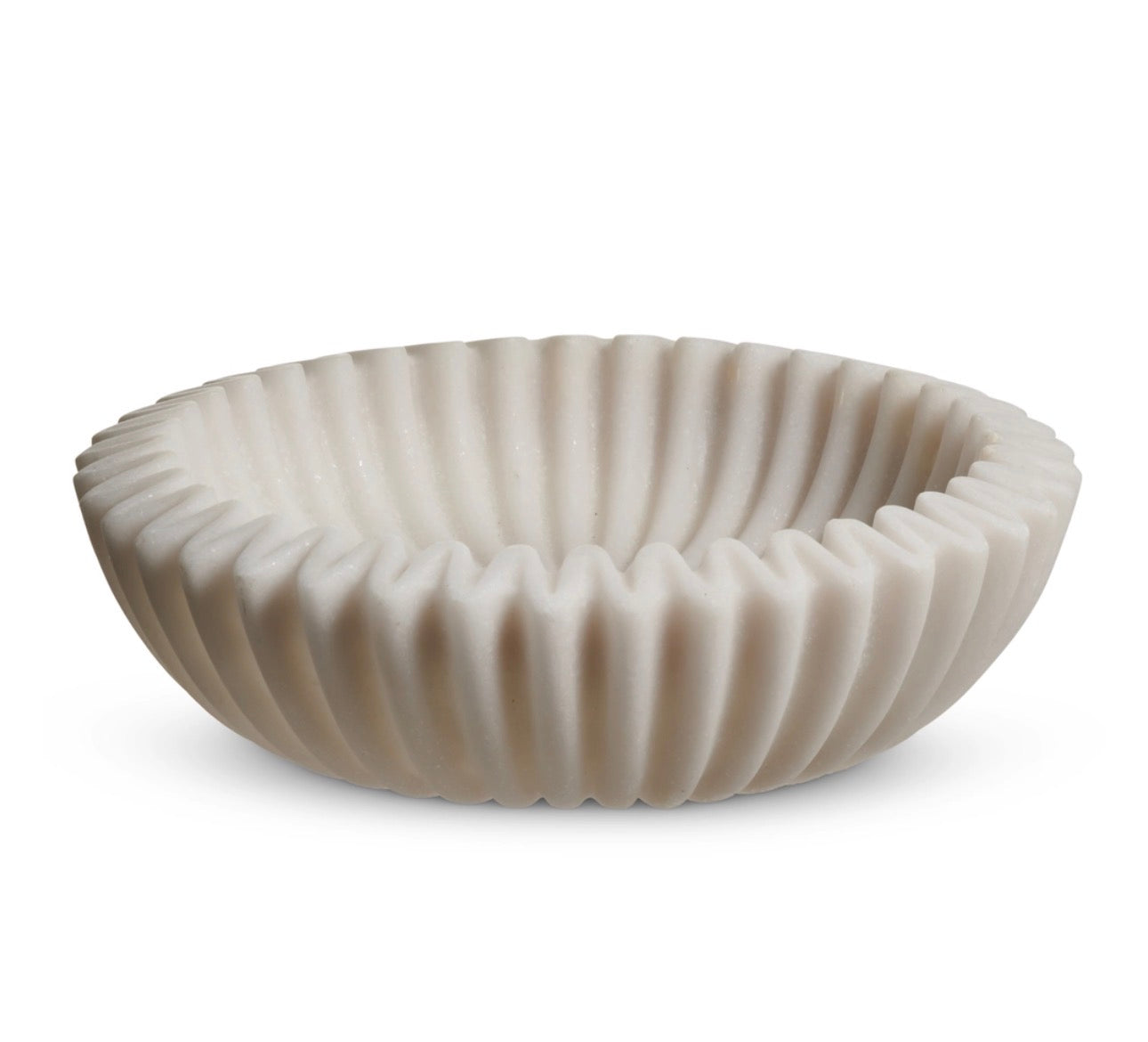 Ruffled Marble Bowl