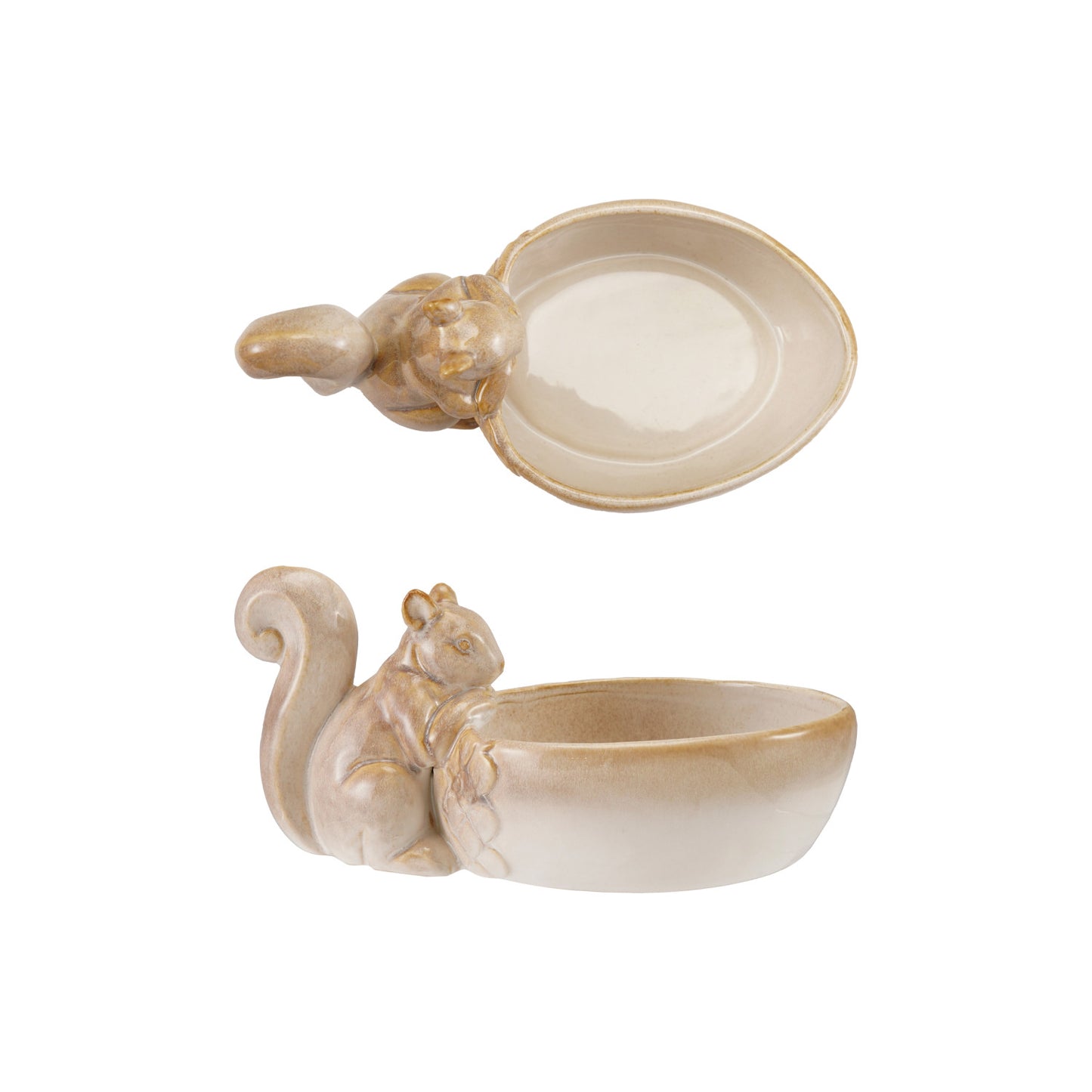 Stoneware Bowl with Squirrel (Each One Will Vary)