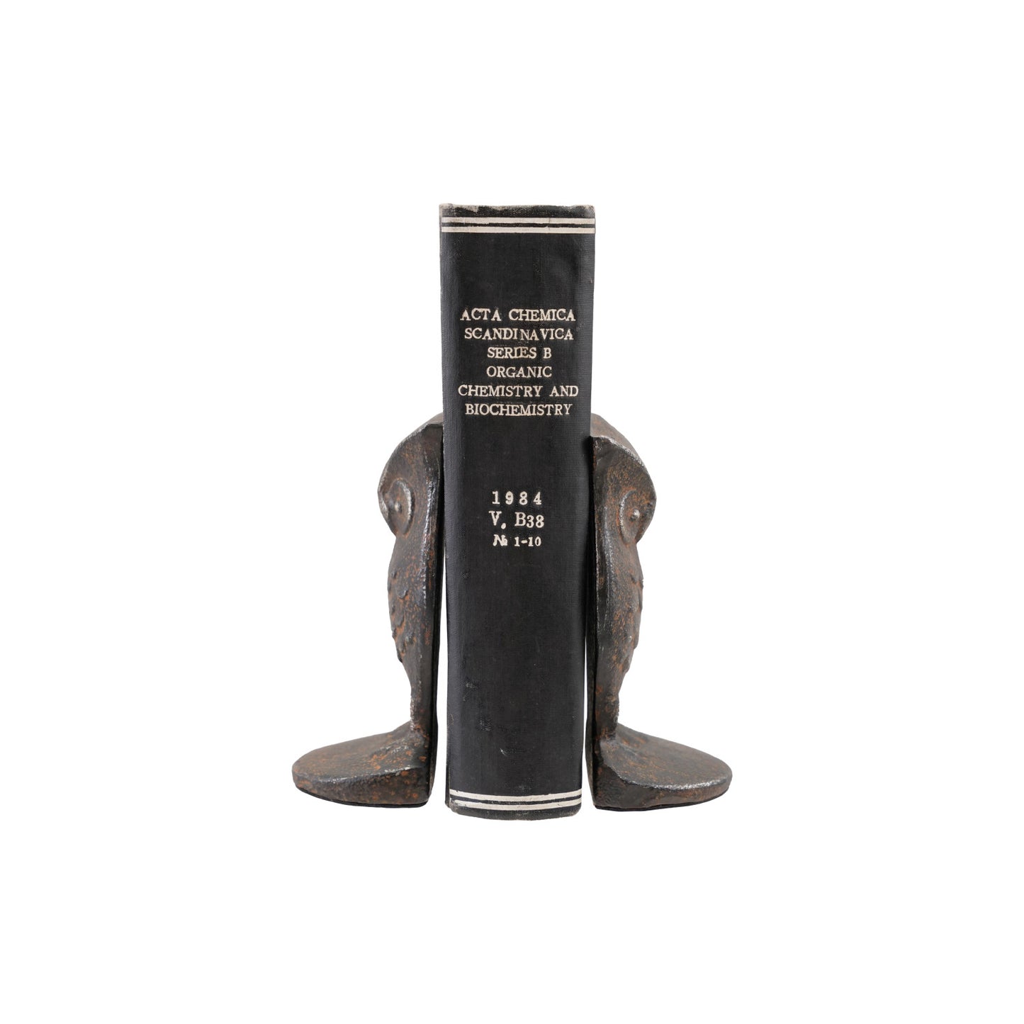 Cast Iron Owl Shaped Bookends, Set of 2