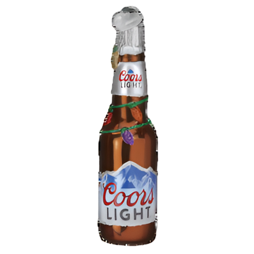 Holiday Coors Light Bottle Ornament