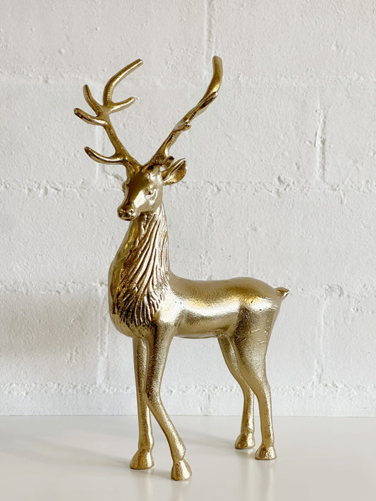 Gold Standing Reindeer