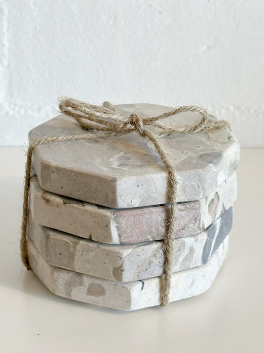 Beige Marble Coasters
