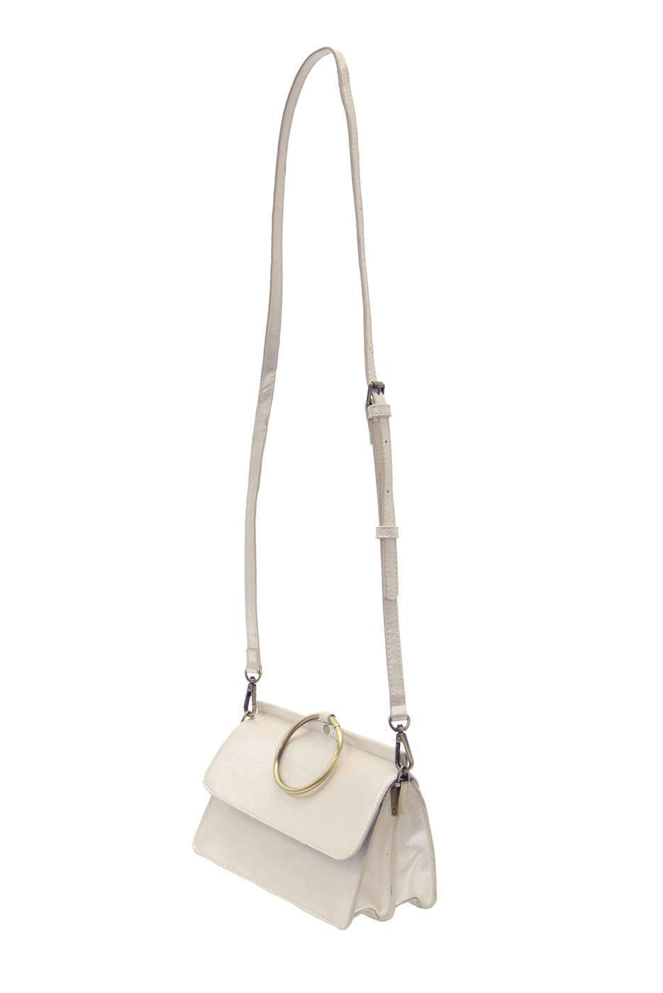 Metallic Pearl Aria Ring Bag