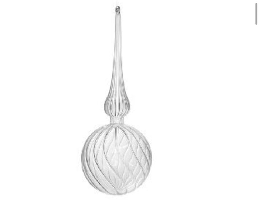 Glass Drop Lined Ornament
