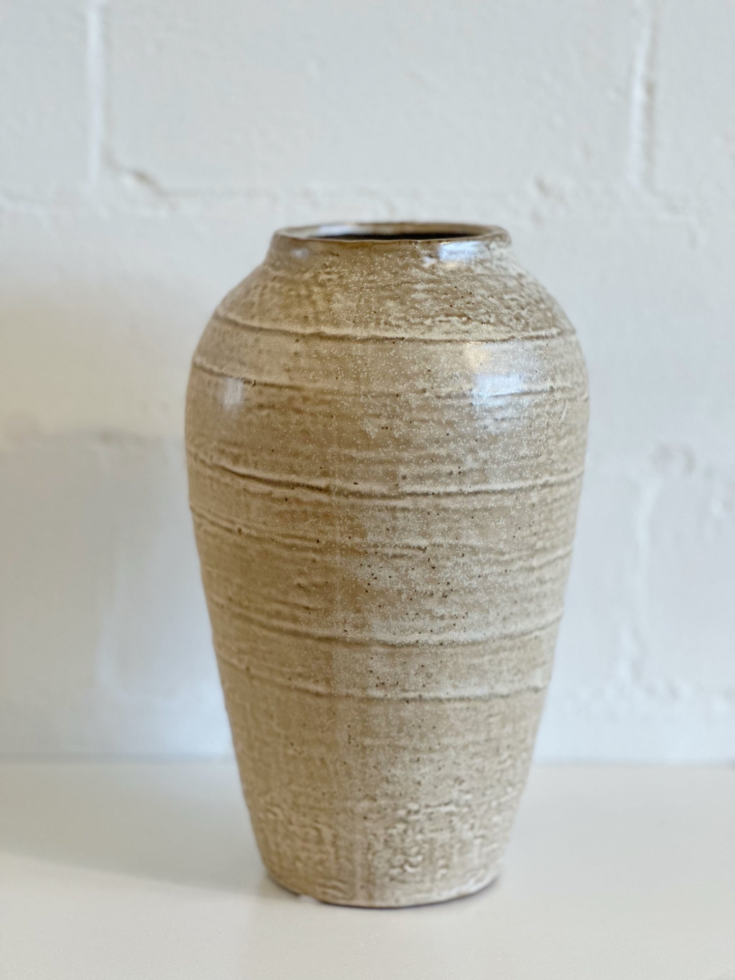 Beige Ceramic Vase