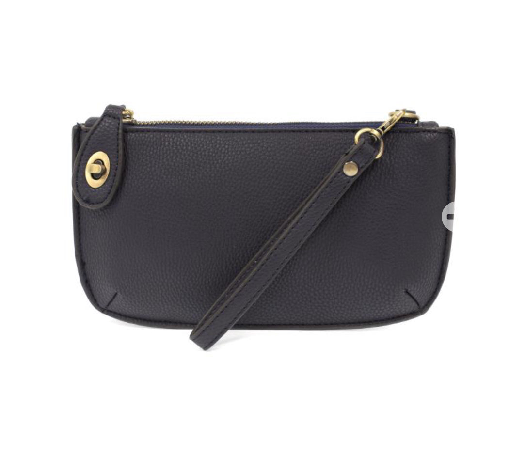 Navy Mini Crossbody Wristlet Clutch