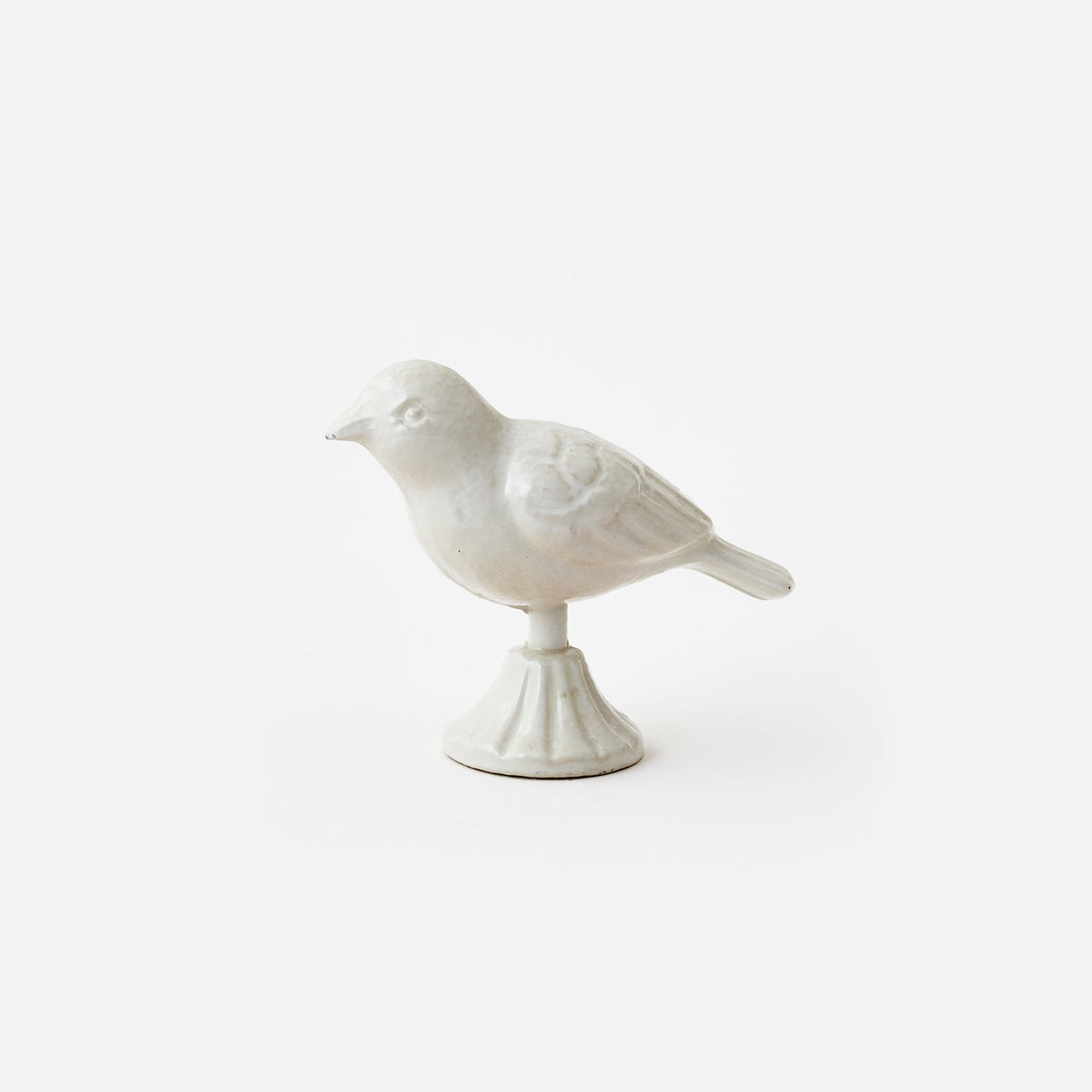 White Bird on Pedestal
