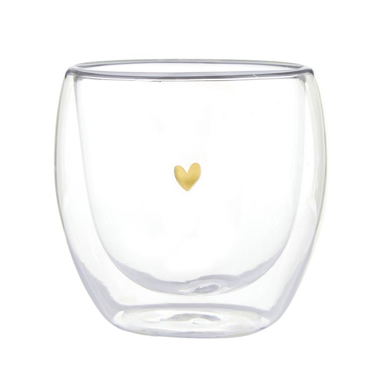 Double Wall Tea Cup - Heart