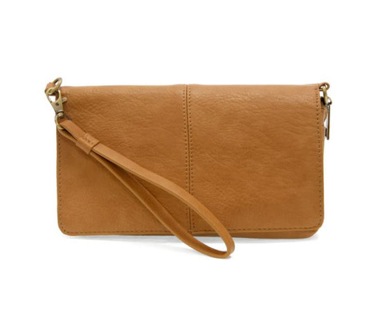 Mid Tan Everly Organizer Flap Crossbody