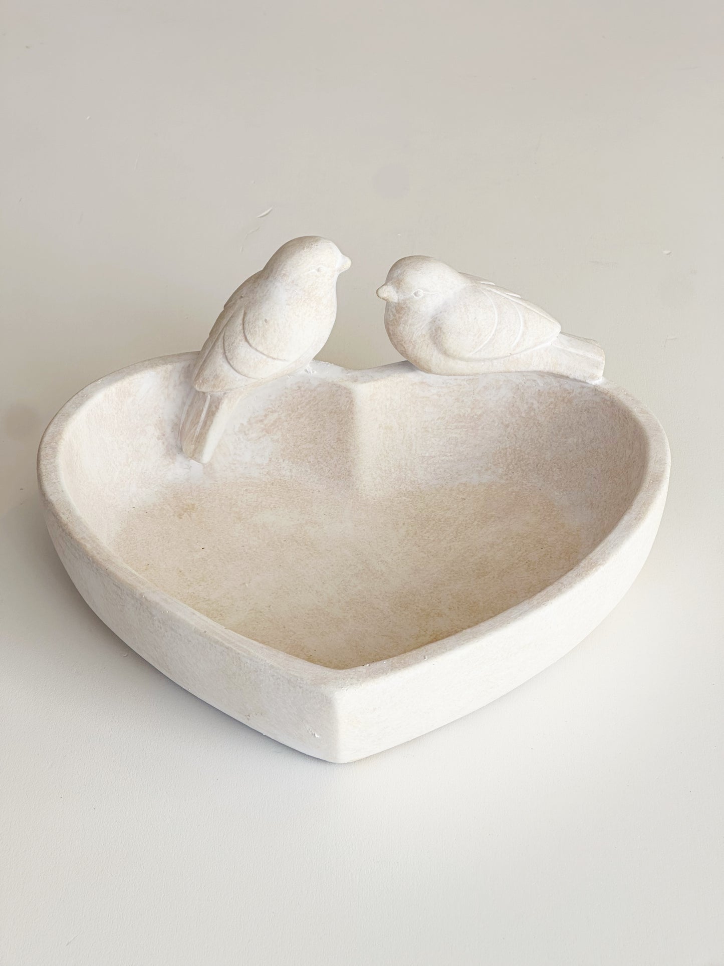 HEART SHAPED BIRD DISH