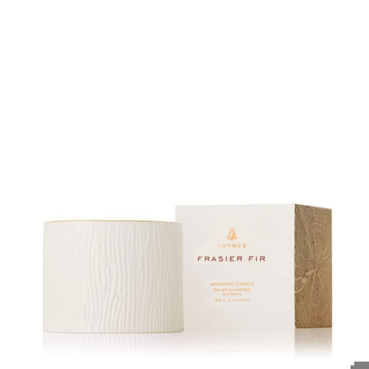Frasier Fir GIlded Ceramic Poured Candle Petite