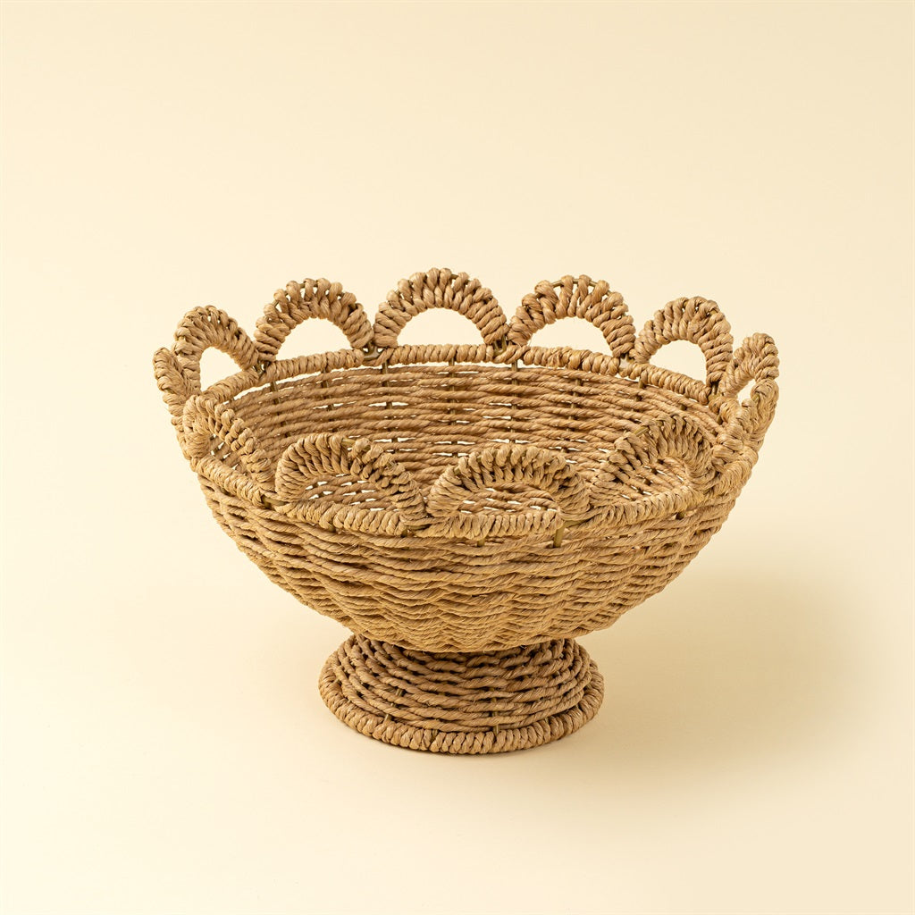 Maya scalloped fruit basket