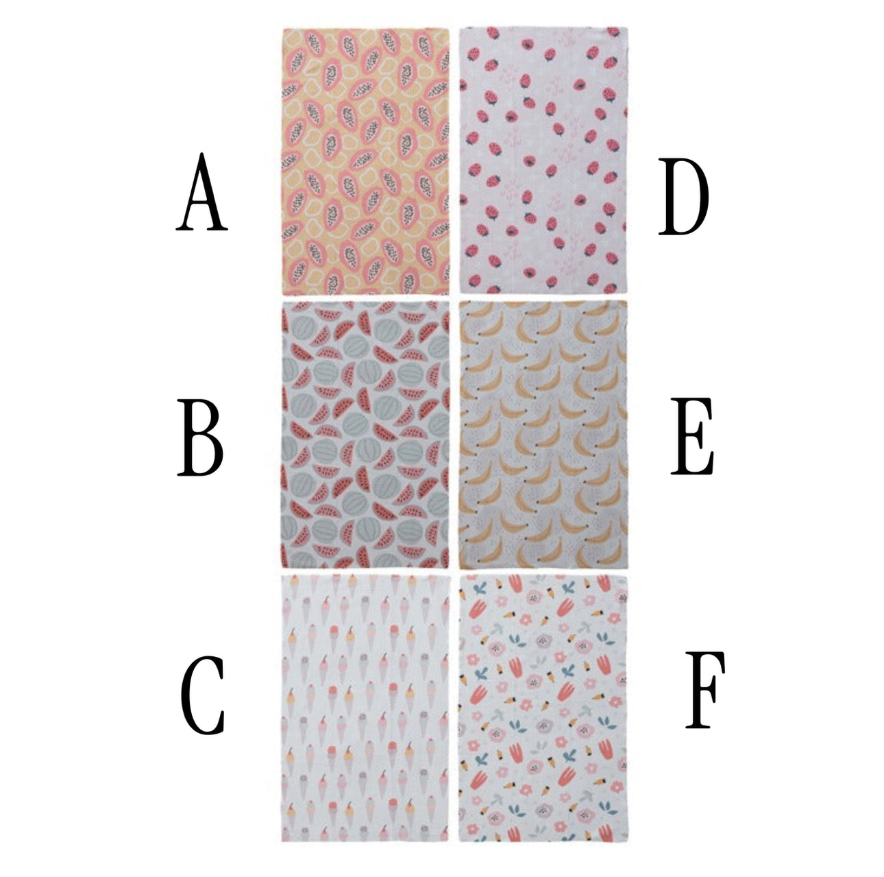 Printed Recycled Microfibre Tea Towels