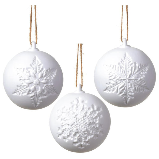 Snowflake Ball Ornament