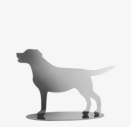 Stainless Steel Shiny Silver Decoration Dog