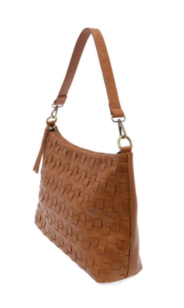 Cognac Winnie Woven Hobo