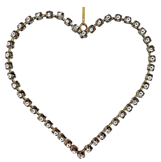 Rhinestone heart Ornament