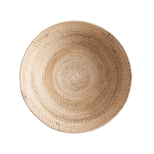 Decorative Rattan Footed Bowl
