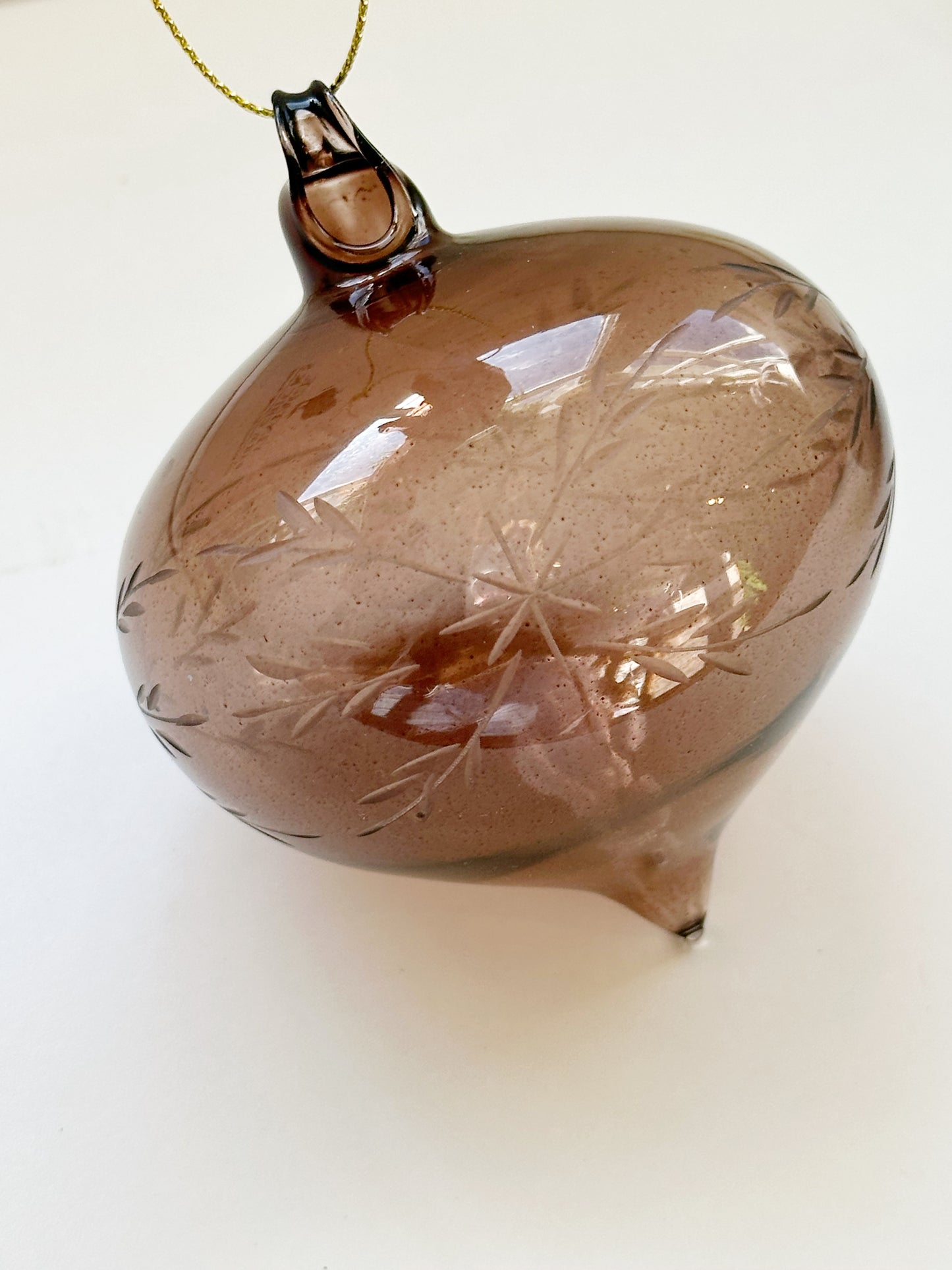 Etched Bauble Ornament