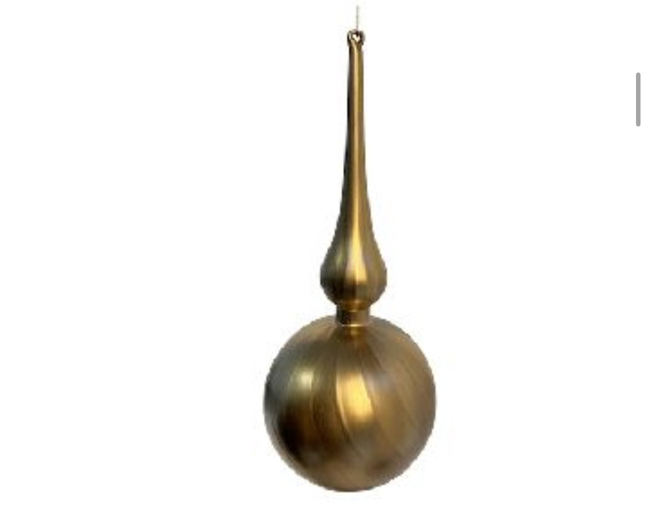 Gold Drop Ball Ornament