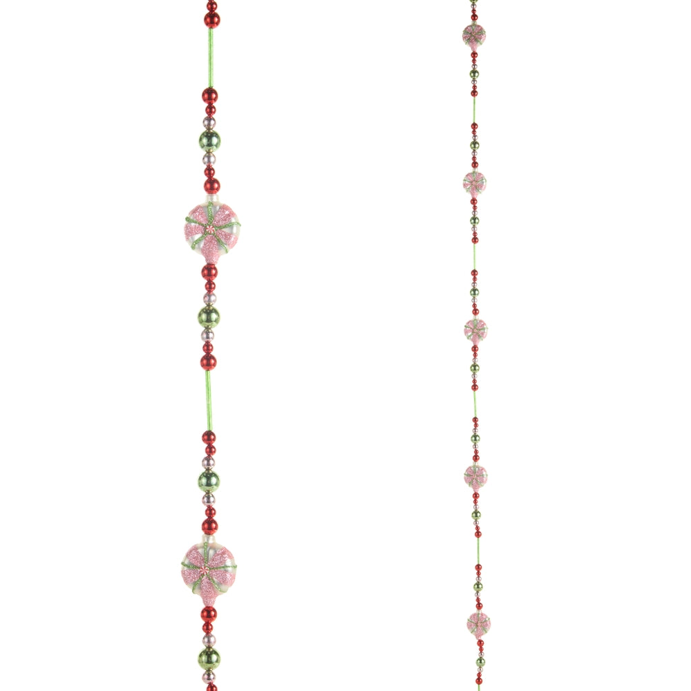 6' Bead And Peppermint Garland