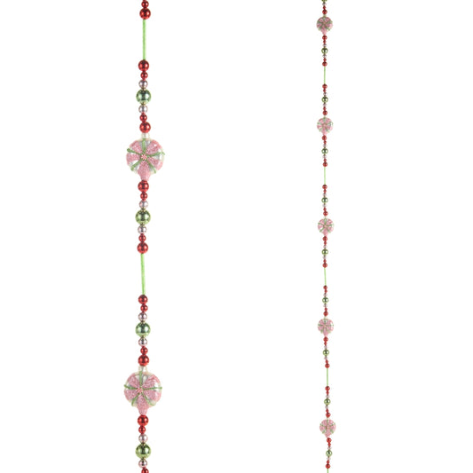 6' Bead And Peppermint Garland