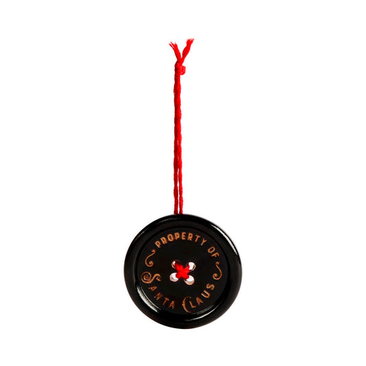 Santa's Button Ornament