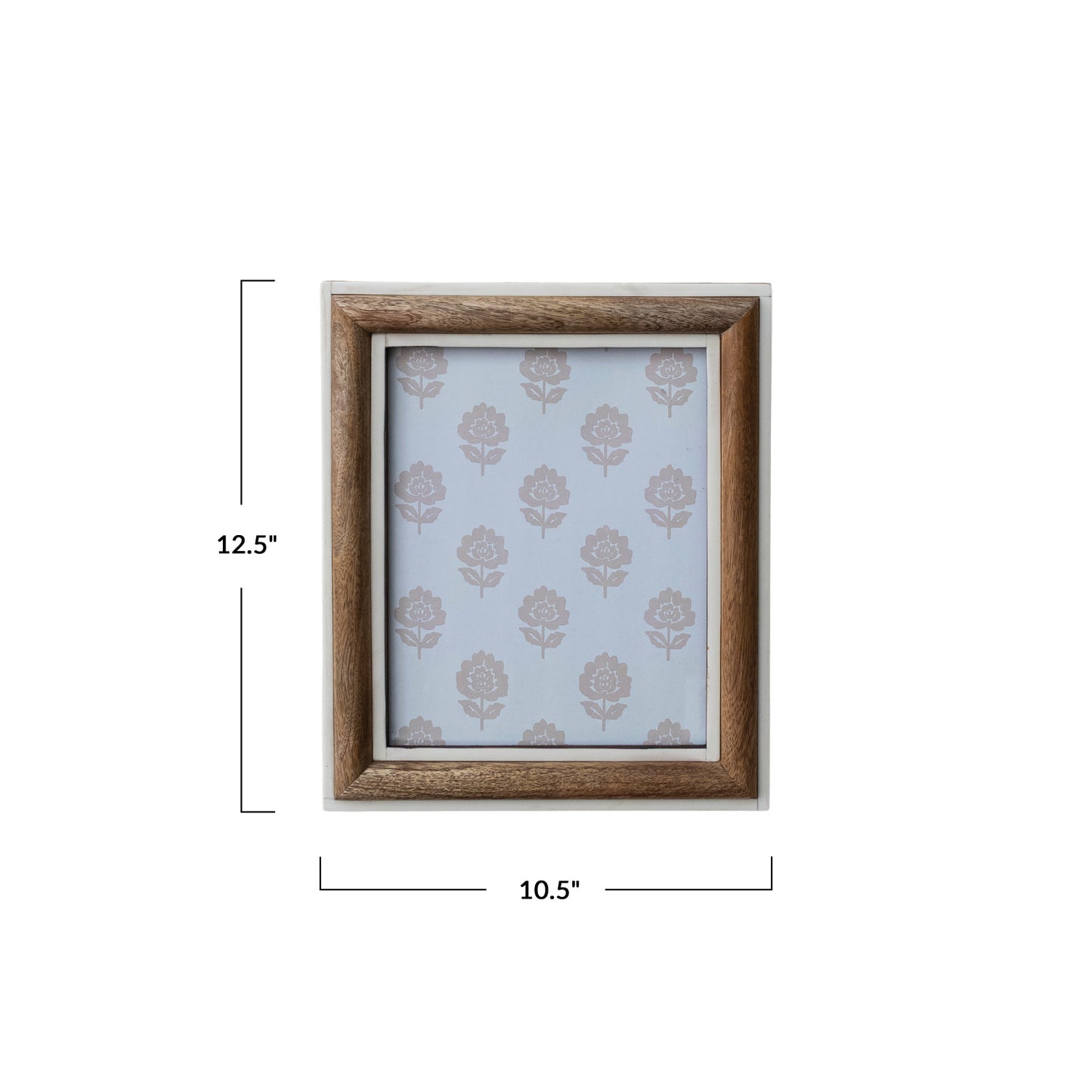 Resin & Mango Wood Photo Frame (Holds 8" x 10" Photo)