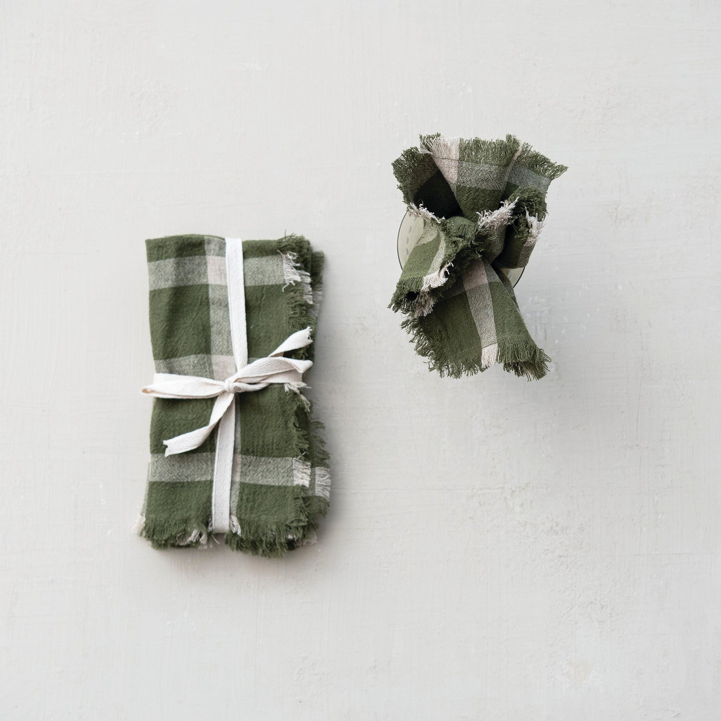 Viscose & Linen Yarn Dyed Napkins, Set of 4