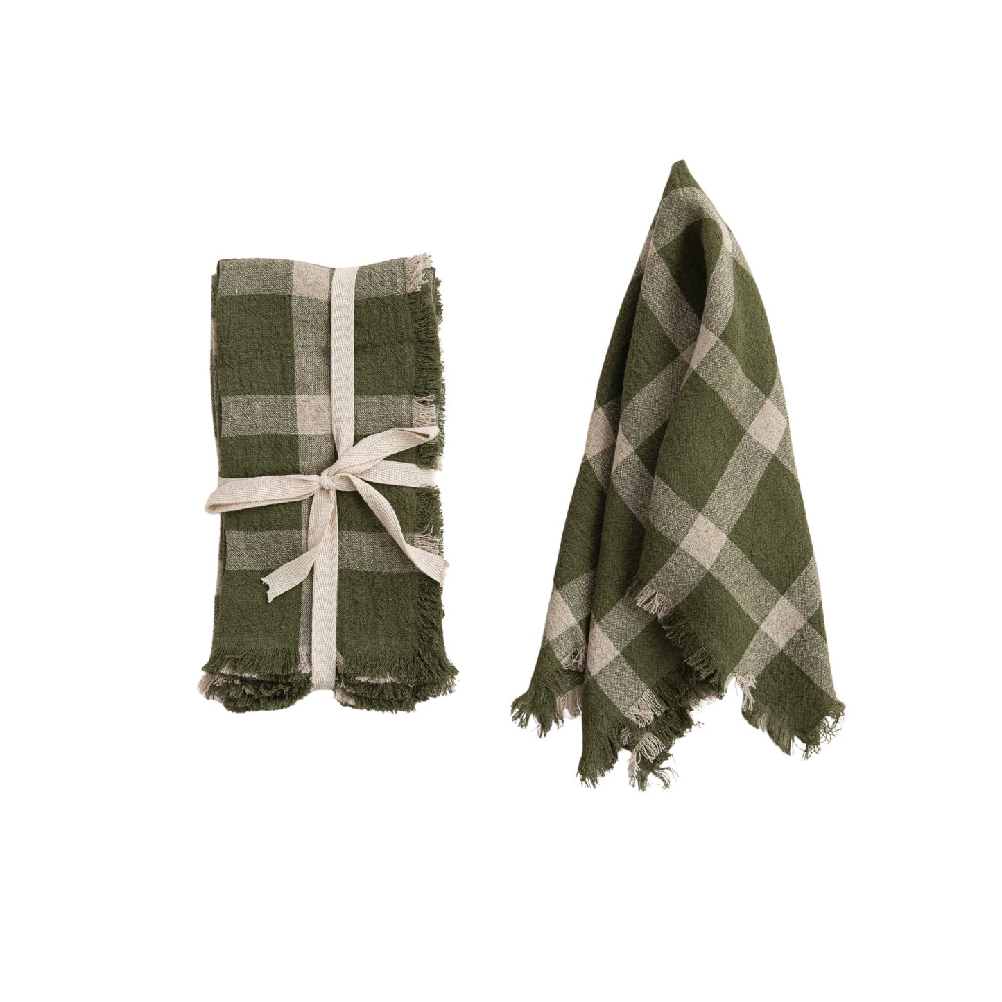 Viscose & Linen Yarn Dyed Napkins, Set of 4