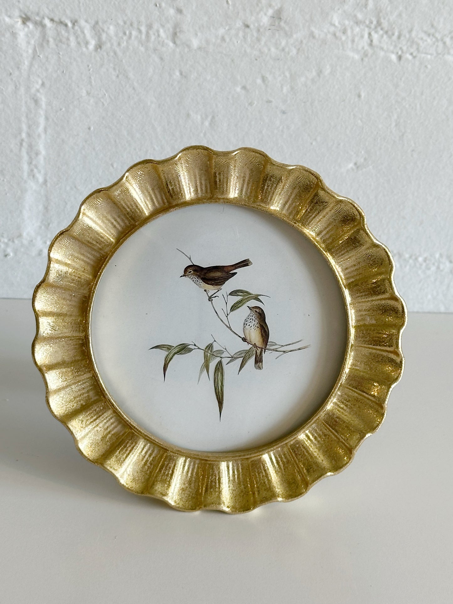 4 X 4 ROUND GOLD PHOTO FRAME