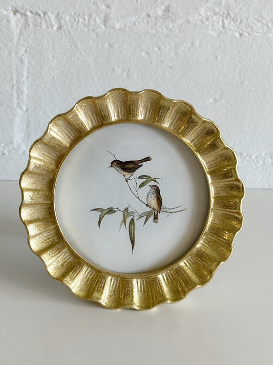 4 X 4 ROUND GOLD PHOTO FRAME