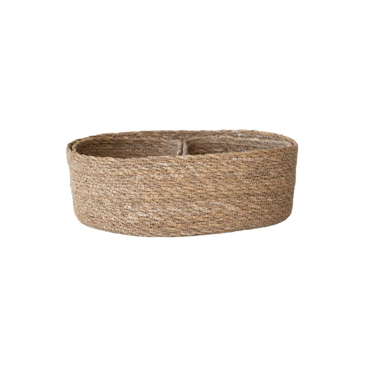 Hand-Woven Seagrass Nesting Baskets, Set of 3