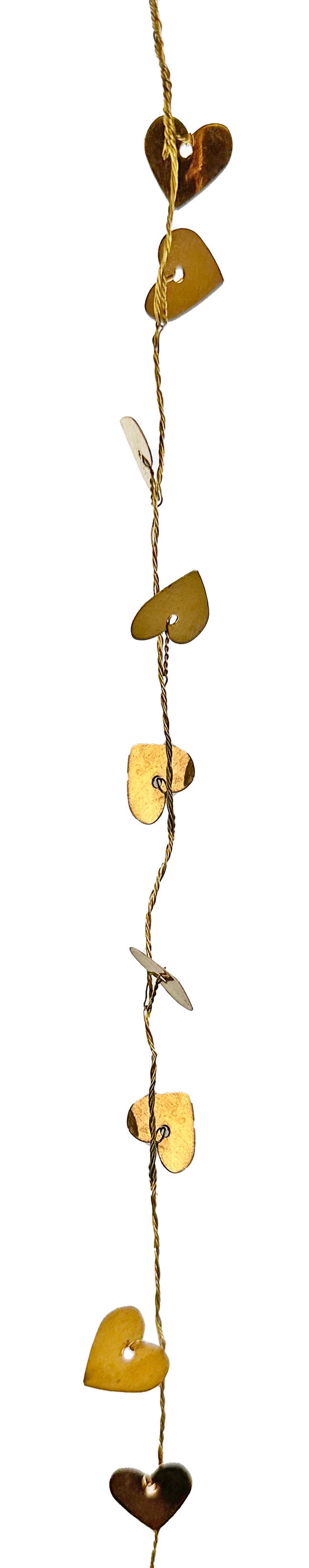 Brass Heart Garland