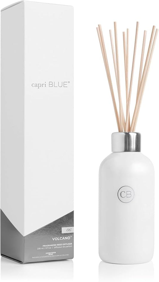 Volcano White Reed Diffuser, 8 fl oz by CapriBLUE