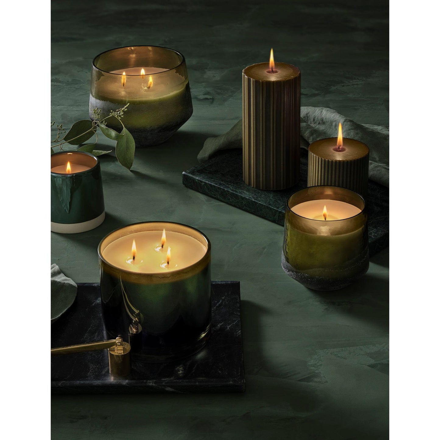 Balsam & Cedar Statement Glass Candle