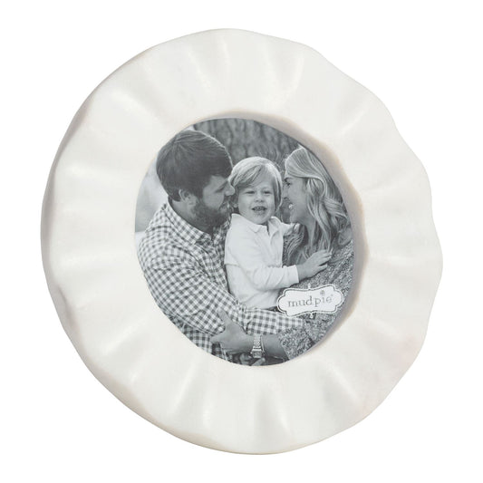 CIRCLE RUFFLE MARBLE FRAME