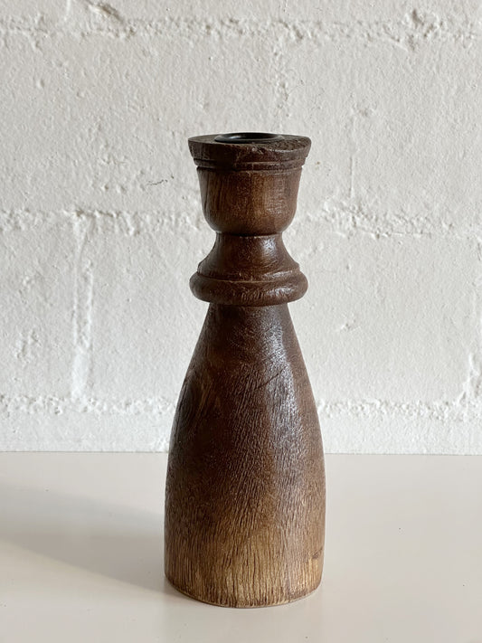 Dark Wood Taper Holder