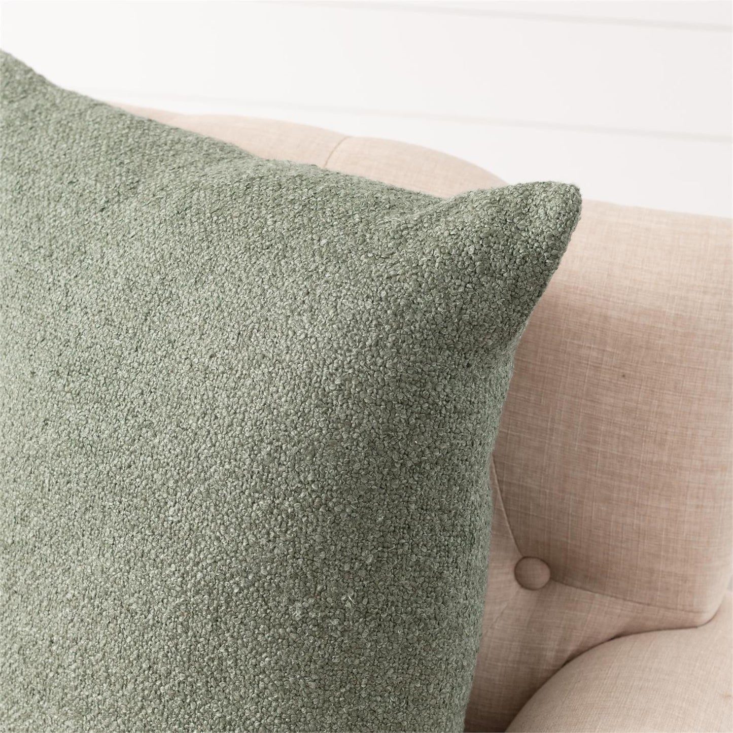 PILLOW - BOUCLE, OLIVE