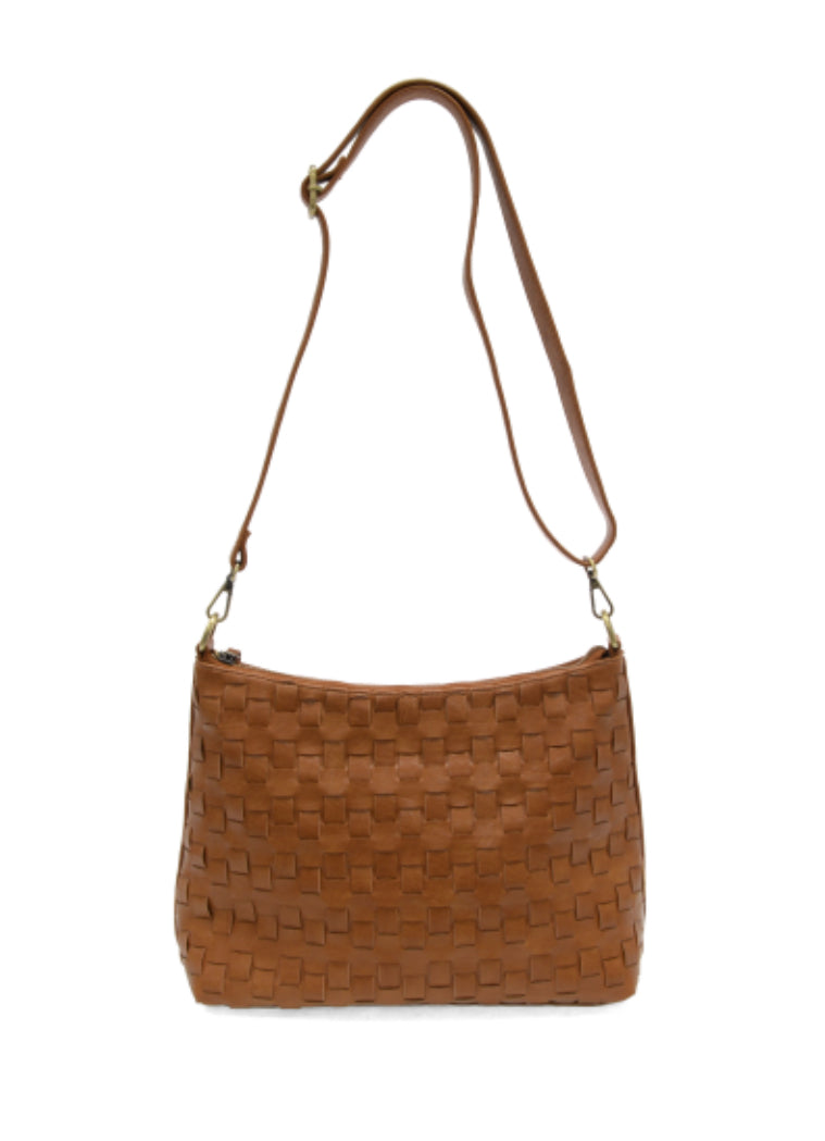Cognac Winnie Woven Hobo