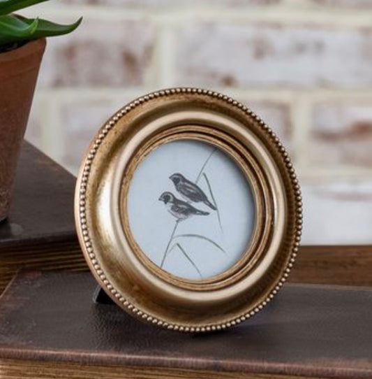 3 X 3 VINTAGE EDGE GOLD PHOTO FRAME